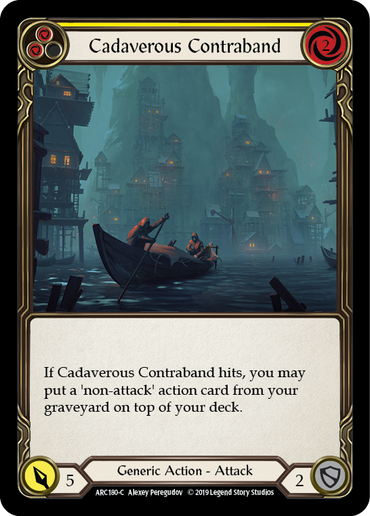 Cadaverous Contraband (Yellow) [ARC180-C] (Arcane Rising)  1st Edition Normal