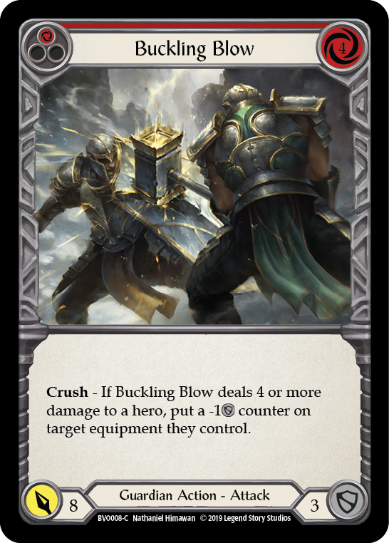 Buckling Blow (Red) [BVO008-C] (Bravo Hero Deck)  1st Edition Normal