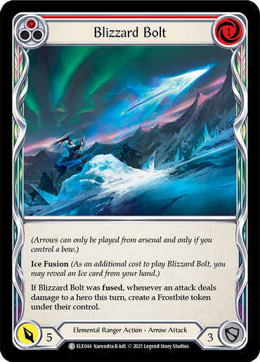 Blizzard Bolt (Red) [ELE044] (Tales of Aria)  1st Edition Normal