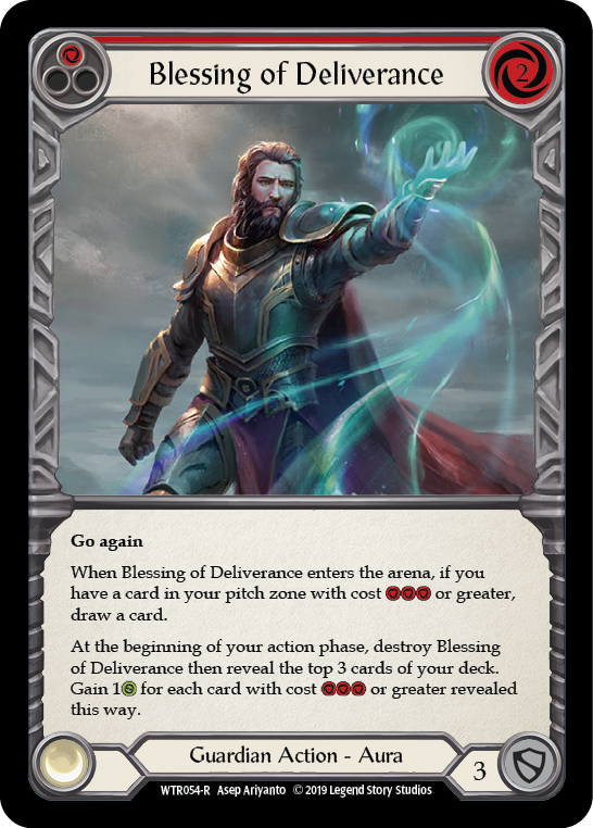 Blessing of Deliverance (Red) [WTR054-R] (Welcome to Rathe)  Alpha Print Rainbow Foil