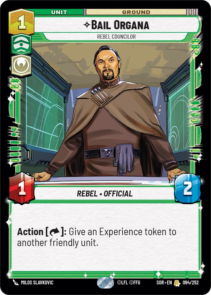 Bail Organa - Rebel Councilor (094/252) [Spark of Rebellion]