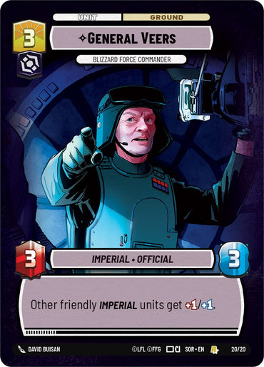 General Veers - Blizzard Force Commander (Weekly Play Promo) (20/20) [Spark of Rebellion Promos]