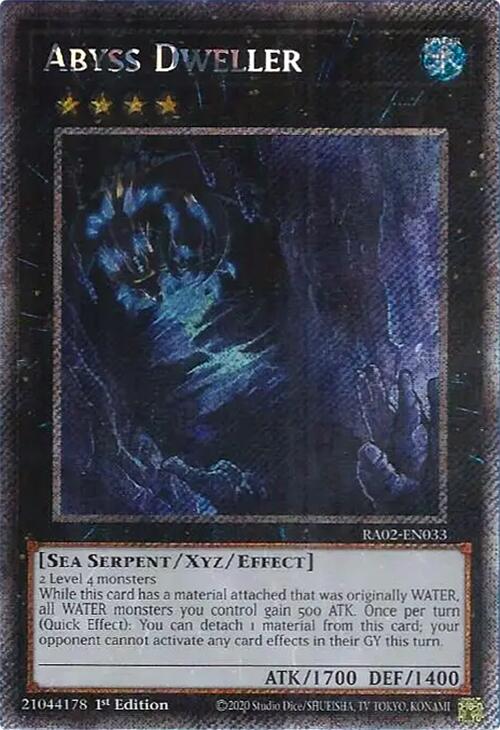 Abyss Dweller (Platinum Secret Rare) [RA02-EN033] Platinum Secret Rare