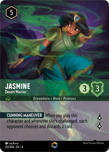 Jasmine - Desert Warrior (Enchanted) (212/204) [Ursula's Return]