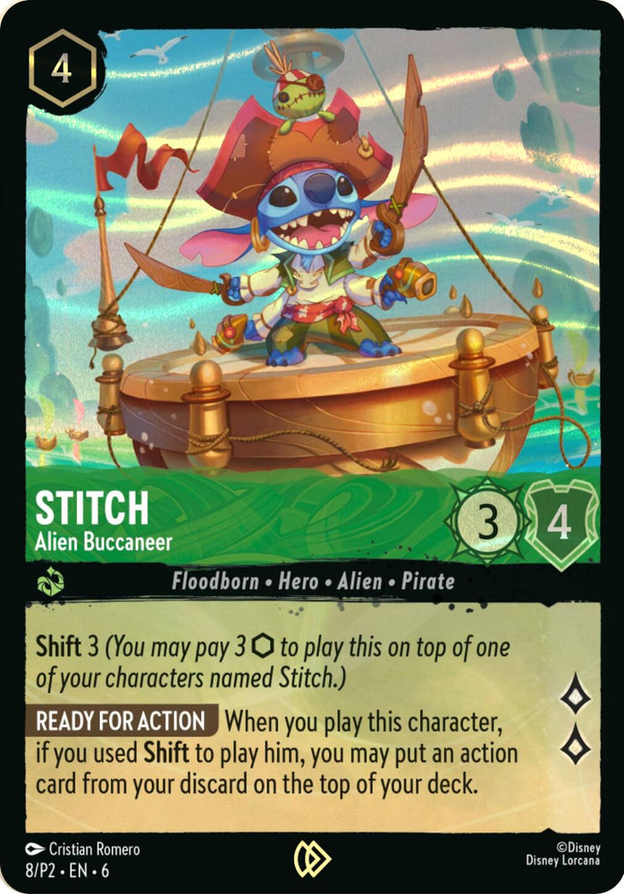 Stitch - Alien Buccaneer (Stitch Collector's Gift Set Promo) (8) [Promo Cards]