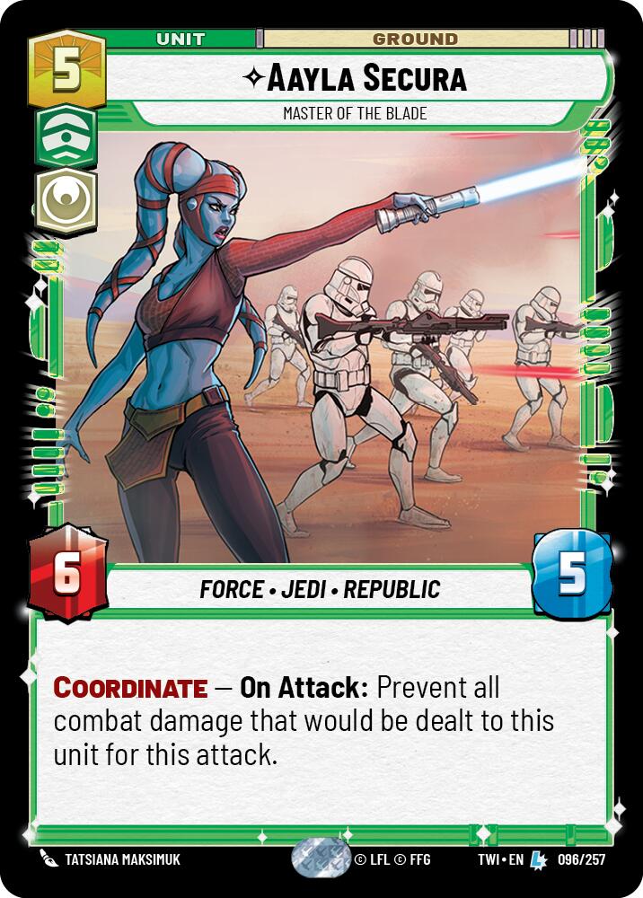 Aayla Secura - Master of the Blade (096/257) [Twilight of the Republic]