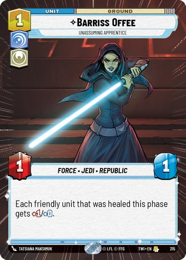 Barriss Offee - Unassuming Apprentice (Hyperspace) (315) [Twilight of the Republic]