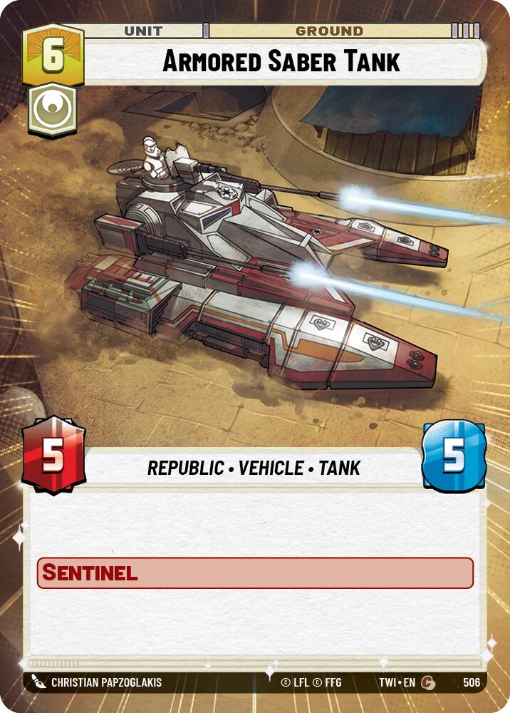 Armored Saber Tank (Hyperspace) (506) [Twilight of the Republic]