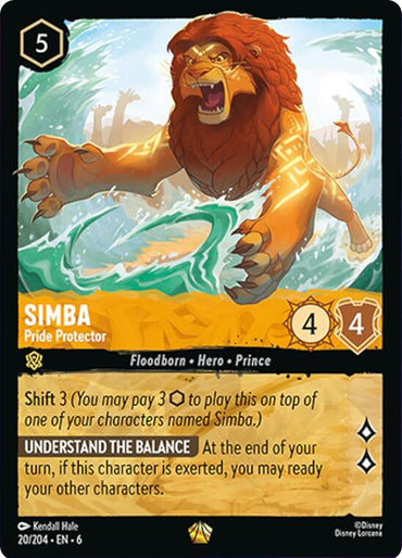 Simba - Pride Protector (20/204) [Azurite Sea]