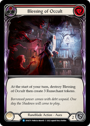 Blessing of Occult (Red) [DYN179] (Dynasty)  Rainbow Foil