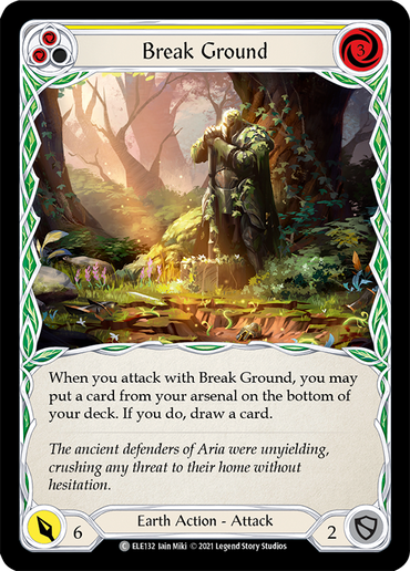 Break Ground (Yellow) [ELE132] (Tales of Aria)  1st Edition Normal