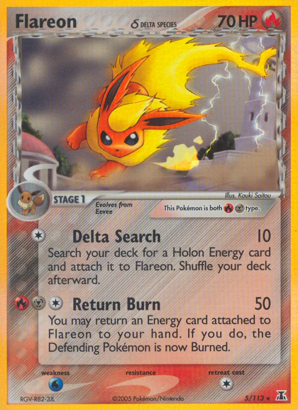 Flareon (5/113) (Delta Species) [EX: Delta Species]