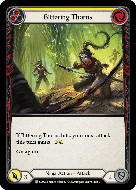 Bittering Thorns [CRU072] (Crucible of War)  1st Edition Rainbow Foil