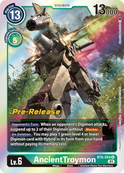 AncientTroymon [BT6-054] [Double Diamond Pre-Release Cards]